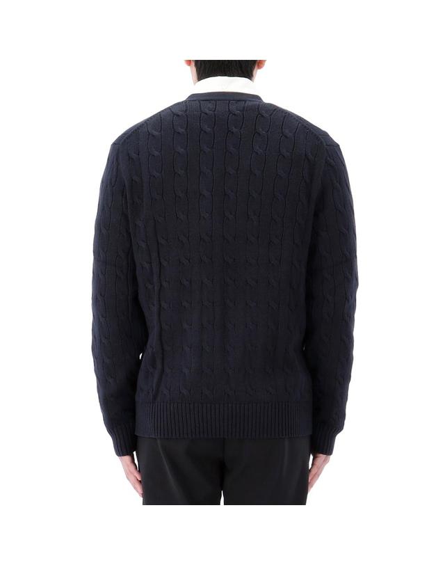 폴로 랄프로렌 26SS 폴로랄프로렌 포니 로고 케이블 니트 가디건 710890548 004 착용컷