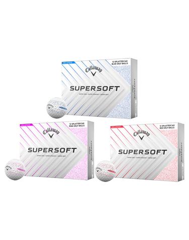 [캘러웨이정품] 로고무료인쇄 25년 슈퍼소프트 스플래터 SUPER SOFT 골프공 (12구 2피스) GF