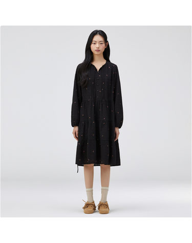 [갤러리아] [써스데이아일랜드] 2026 S/S 플라워 프린트 아일렛 원피스 (T262MOP132W)