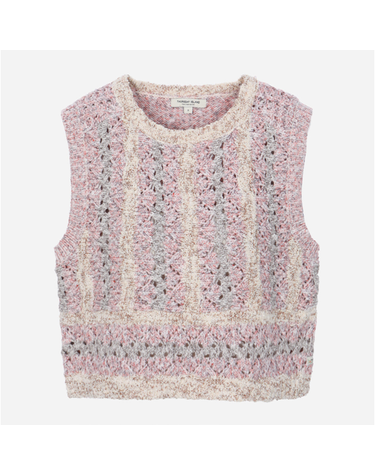 [갤러리아] [써스데이아일랜드]2026 S/S 라운드넥 크로셰 니트 베스트 (T262MVT131W)