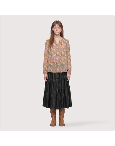 [갤러리아] [써스데이아일랜드]2026 F/W 플라워 패턴 쉬폰 블라우스(T266MBL136W)