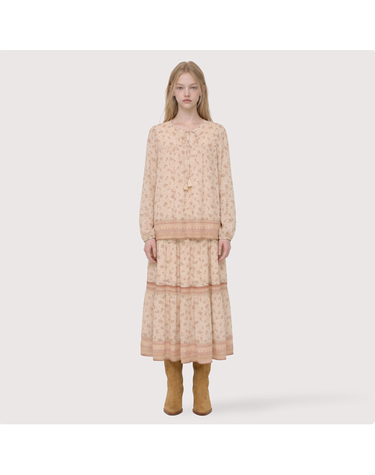 [갤러리아] [써스데이아일랜드]2026 F/W 보더믹스 쉬폰 스커트 (T266MSK137W)