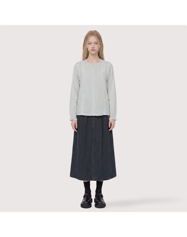 [갤러리아] [써스데이아일랜드]2026 F/W 레이스 믹스 블라우스(T266MBL158W)