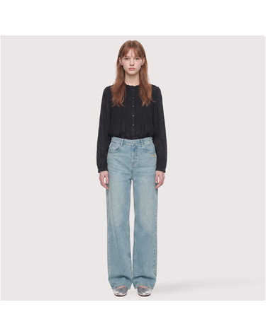 [갤러리아] [써스데이아일랜드]2026 F/W 자수 포인트 와이드 데님 팬츠 (T266MJE133W)