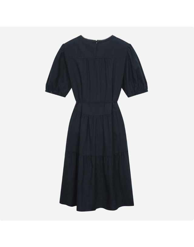 써스데이아일랜드 [갤러리아] [써스데이아일랜드] 2026 S/S 레이스 믹스 미디원피스 (T264MOP287W) 착용컷