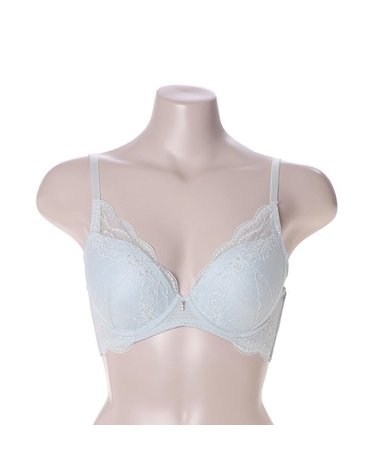 [갤러리아] 비비안 파스텔블루 수입레이스 푸쉬업 몰드 브라 BR1953A/LGRY