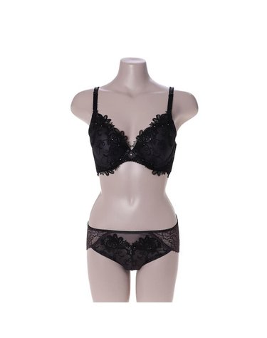 [갤러리아] 비비안 우아한 패치자수 몰드브라 백레이스팬티세트 BR984A/BP984AL/BK