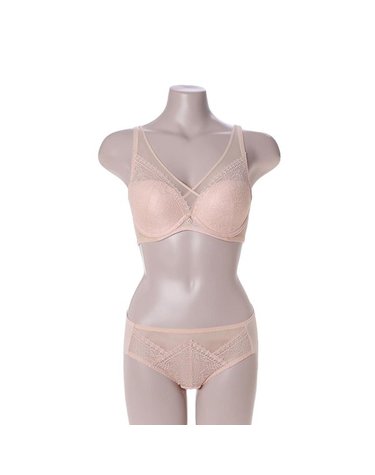 [갤러리아] [비비안]자가드레이스 크로스 풀커버 몰드브라 햄팬티세트 BR982A/BP982AP/SK