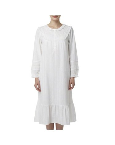[갤러리아] (비비안)순면 쟈가드 화이트 원피스 GW8905A
