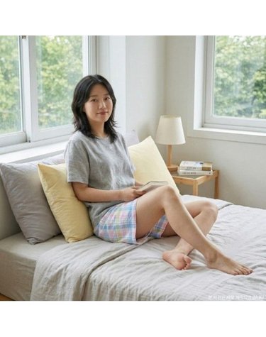 [갤러리아] 체크 이지웨어 여성 파스텔 실내복 반바지 3부하의(EZ1970B)