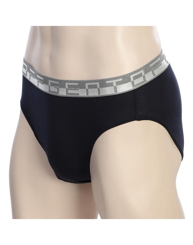 비비안 [갤러리아] G/비비안 실버아웃밴드 레이온 데일리 남성 삼각팬티(PT1243G)NAVY 착용컷