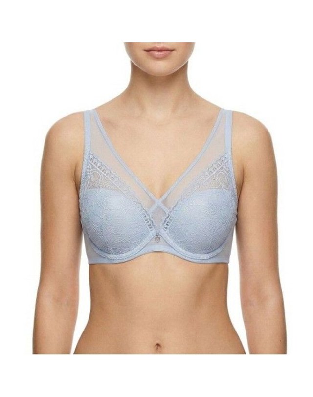 비비안 [갤러리아] 꾸띄르 저중심 자가드 레이스 여성 몰드브라 2종택1(BR982A) 착용컷