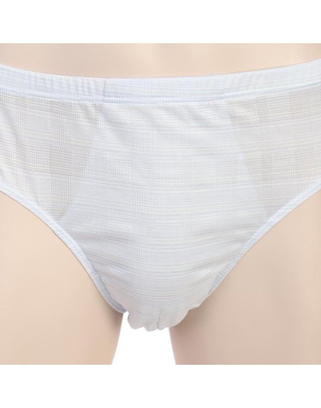 비비안 [갤러리아] G/비비안 은은한 컬러감 80수 선염 면폴리 남성 브리프 삼각팬티(CP1522G)LBL 착용컷