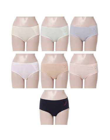 [갤러리아] [비비안]기장높은 순면 여성 요일팬티 PT7411/7C