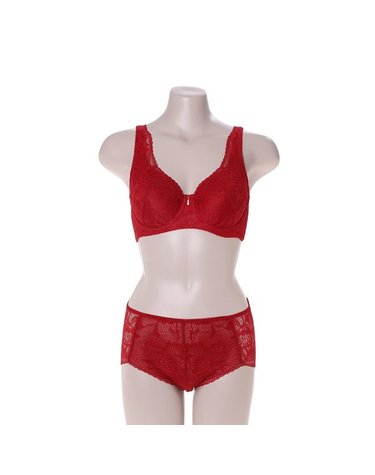 [갤러리아] [A,B,C]부유방커버기능성풀컵브라 햄팬티세트(BR3526/BP3526L/RED)