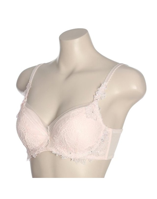 비비안 [갤러리아] G/케미컬 자수 레이스 웨딩 브래지어(BR946A)LTPK 착용컷