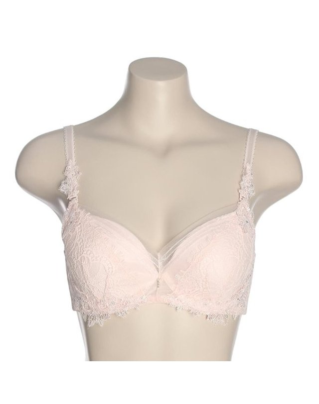 비비안 [갤러리아] G/케미컬 자수 레이스 웨딩 브래지어 3종1(BR946A) 착용컷