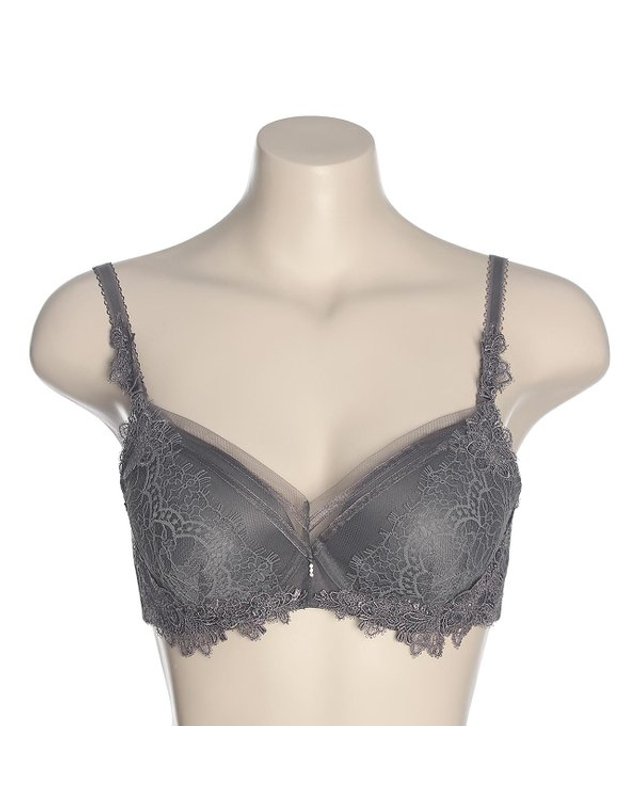 비비안 [갤러리아] G/케미컬 자수 레이스 웨딩 브래지어 3종1(BR946A) 착용컷