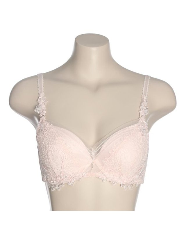 비비안 [갤러리아] G/케미컬 자수 레이스 웨딩 D컵브래지어 3종1(BR946A) 착용컷