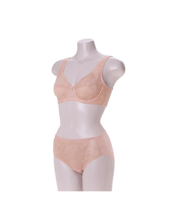 비비안 [갤러리아] [비비안][D,E,F컵]홑겹 기능성풀컵브라 햄팬티세트(BR3513Q/BP3513P/2C) 착용컷