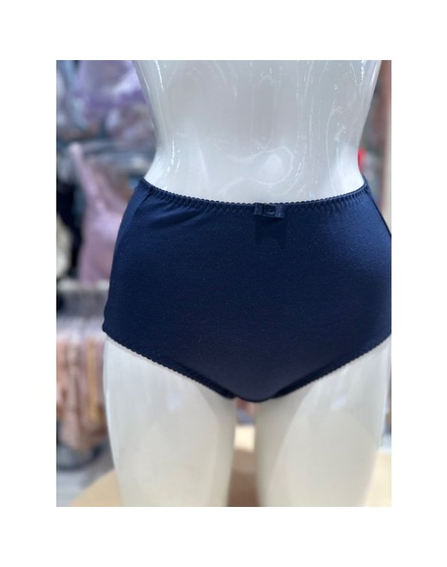 비비안 [갤러리아] G/비비안 면 모달 스판 솔리드 부인용 팬티(PT7556)NAVY 착용컷