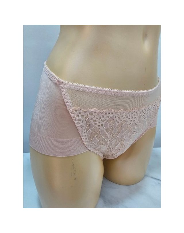 비비안 [갤러리아] [비비안]밑위 높아 편안한 레이스 기능성여성 햄팬티2종텍1BP3531P PCH GREY 착용컷