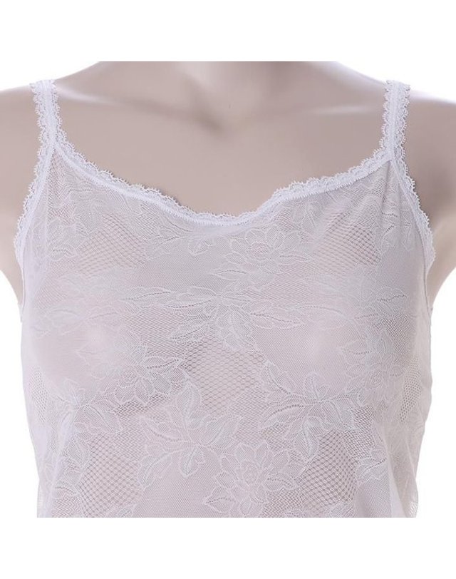비비안 [갤러리아] [비비안]올오버레이스 여성런닝 RU7386/WH 착용컷