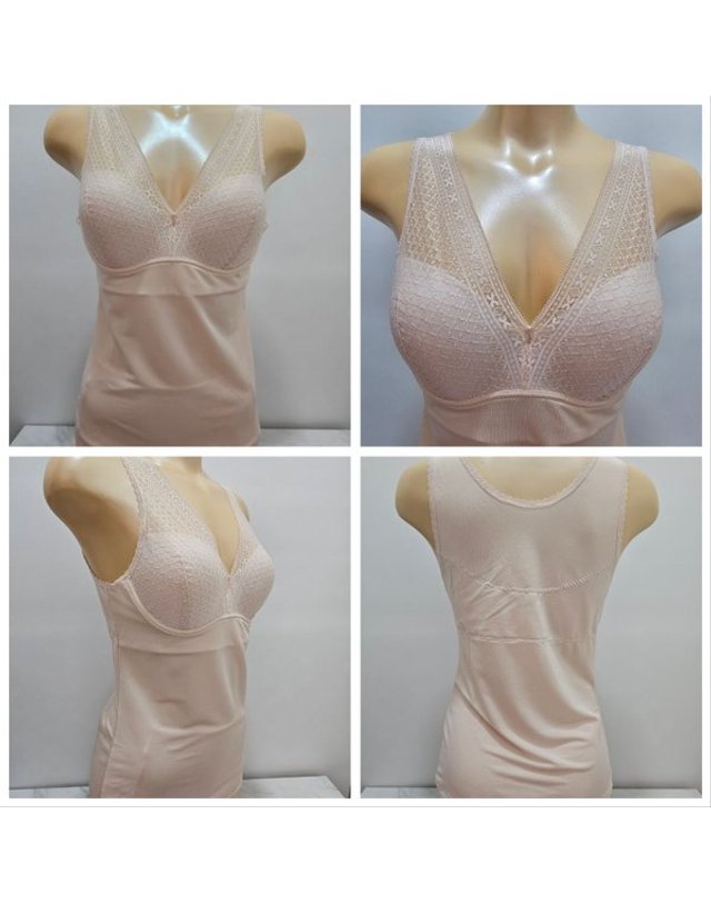 비비안 [갤러리아] [비비안] 이너쿨링 인견 메쉬 브라런닝 2종텍1 RU7385 착용컷