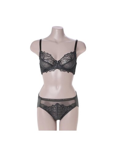 [갤러리아] 와코루[B컵]살루트 블링블링호일프린트랏셀 홑겹브라+햄팬티[DBR0465B DPTH/GR]
