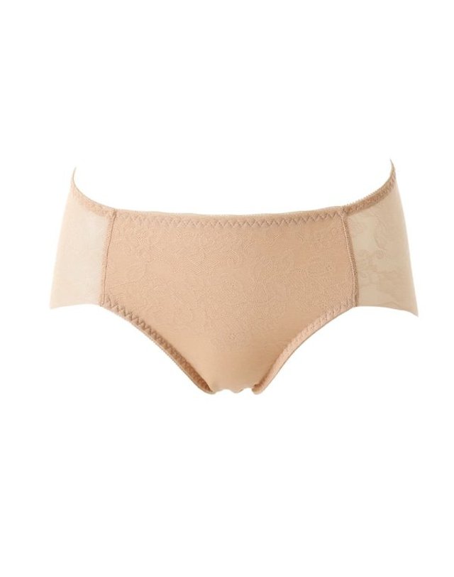 와코루 [갤러리아] 편안하고 가벼운 보정기능의 자카드 노라인 햄팬티(WLGC480T BR) 착용컷