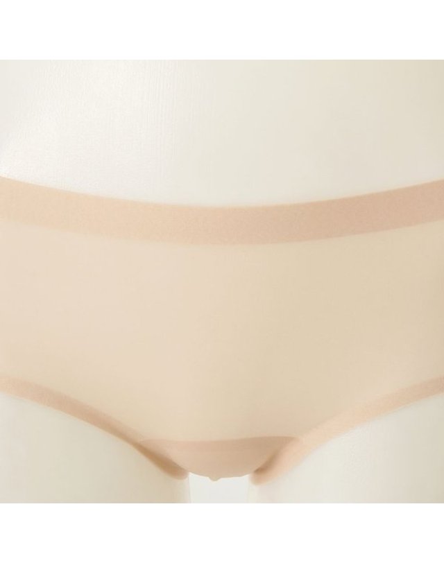 와코루 [갤러리아] 여)안입은듯 초경량 더에어 노라인 프리컷 삼각팬티(WLGC473T SK) 착용컷