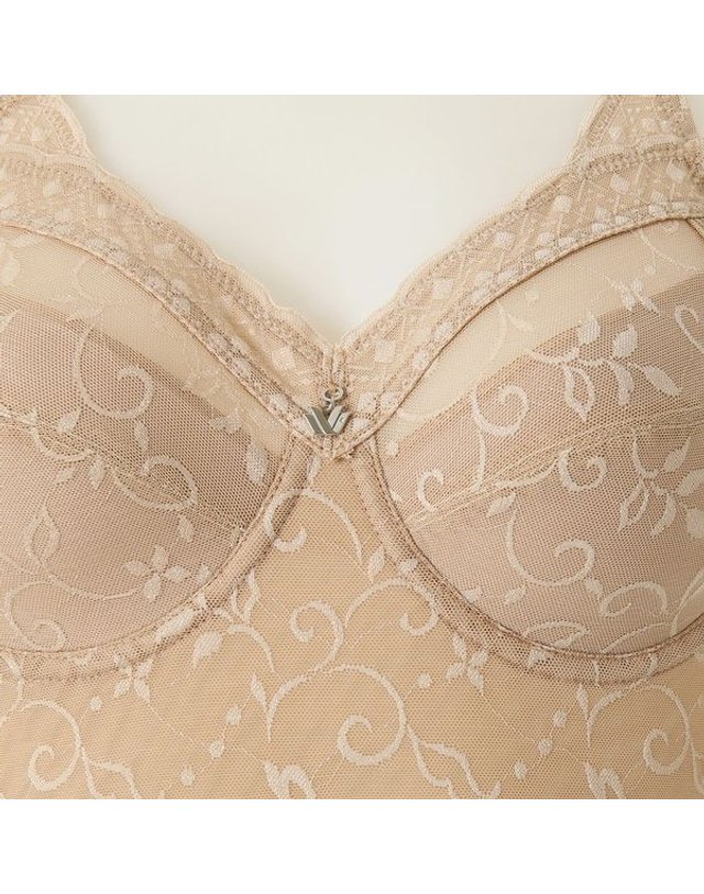 와코루 [갤러리아] C컵}와코루 편안함 보정력 280D 미듐 올인원(바디슈트)[WBTM300C/OB] 착용컷