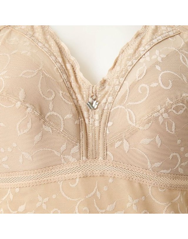 와코루 [갤러리아] A컵 노와이어 미듐타입 런닝형 바디쉐이퍼 보정속옷 (WBTM303A OB) 착용컷