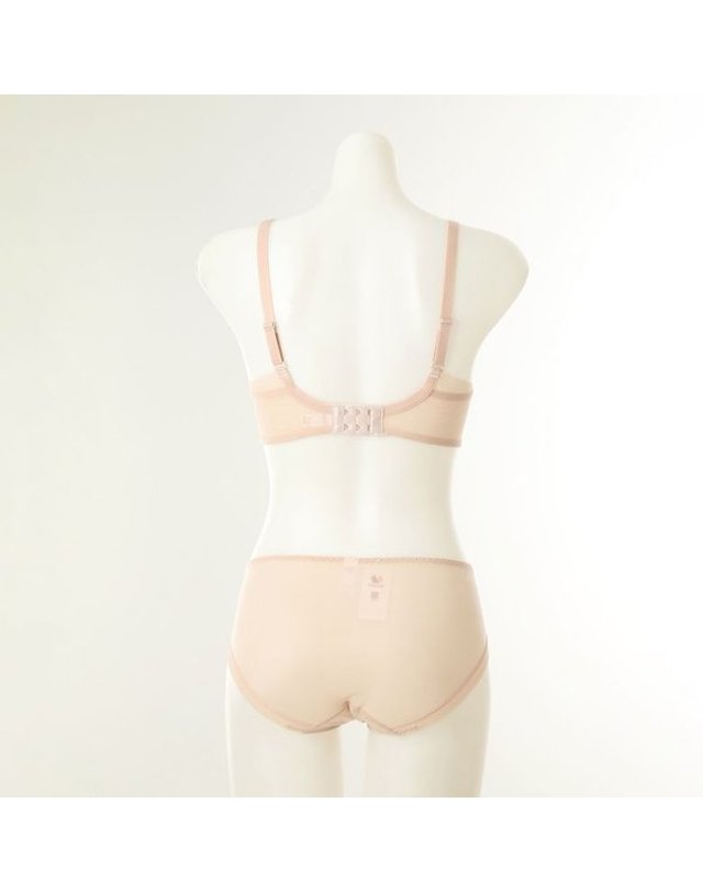 와코루 [갤러리아] [여]스키노 하이브리드 몰드브라 레이스팬티세트 D컵(WBRC262D WPTC262A) 착용컷