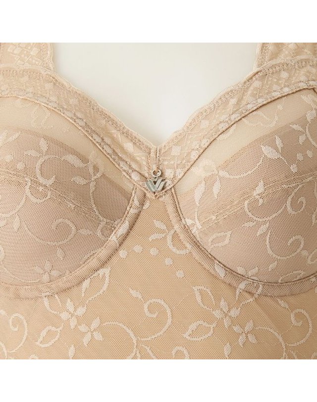 와코루 [갤러리아] B컵]와코루 편안함 보정력 280D 미듐 올인원(바디쉐이퍼)[WBTM301B/2C] 착용컷