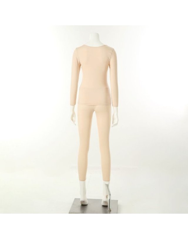 와코루 [갤러리아] 여)마이크로 모달100수 9부 데일리 상/하 내의 세트(WLG4920C/4920L SK) 착용컷