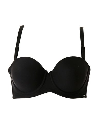 [갤러리아] 와코루 D컵 블랙 1/2컵 언더65부터 탈부착 오프숄더 성형브라(WBR6140D BK)
