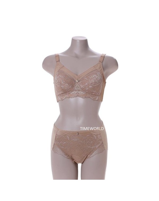 와코루 [갤러리아] B컵]와코루.풀사이드타입 노와이어 보정브라+팬티[WGBM101B WPTM100C/SB] 착용컷