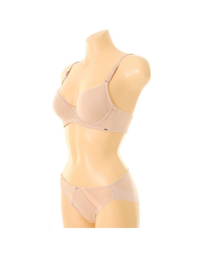 와코루 [갤러리아] F컵 소프트한 착용감 퍼스널핏 풀컵 브라팬티 택1 세트(WBRP030F/WPTP030H) 착용컷