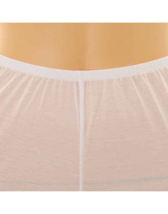 와코루 [갤러리아] 와코루 여자 최고급 면140수 무릎기장 속바지(WLG4140P WH) 착용컷
