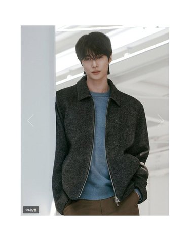 [갤러리아] [변우석] 남자 울 풀집업 자켓(01075918)
