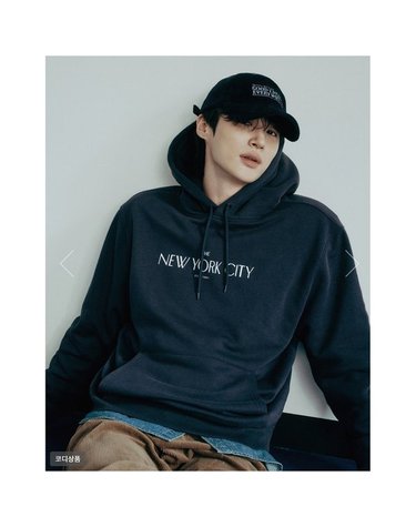 [갤러리아] [변우석] 남자 브러시드 후드티(01025923)