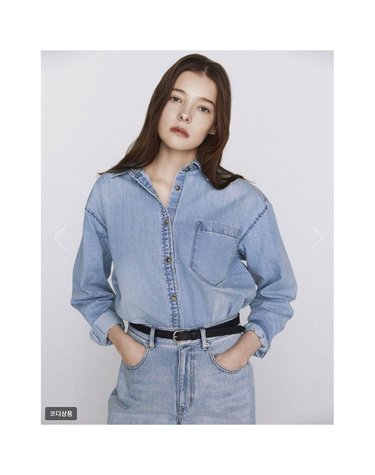 [갤러리아] [26SS]루즈핏 데님 셔츠(05346507)
