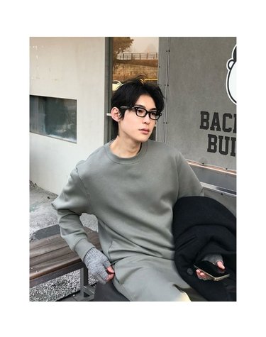 [갤러리아] 남자 무지 맨투맨 긴팔티셔츠 에어리테리 크루넥 스웻셔츠 4컬러(026511)