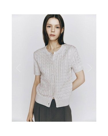 [갤러리아] [여] 꽈배기 반팔 가디건(05355522)