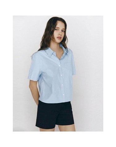 [갤러리아] 26년 여름 신상 노정의 여자 4컬러 포플린 반팔 셔츠(05345515)