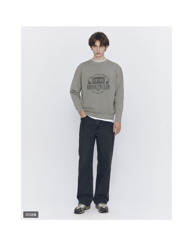 지오다노 [갤러리아] [변우석] 배기 와이드핏 데님 팬츠(01116544) 착용컷
