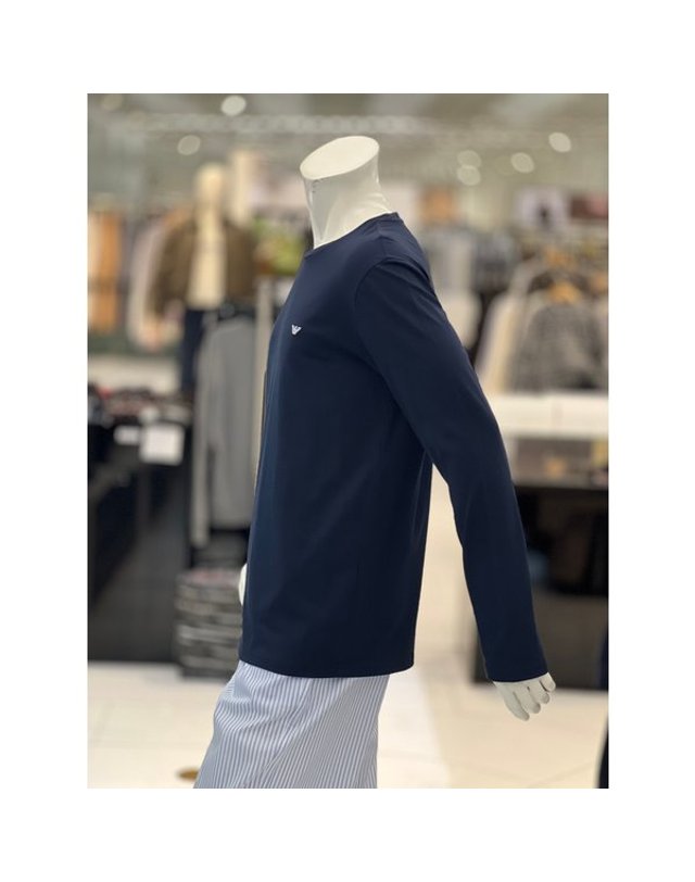 엠포리오 아르마니 [갤러리아] 아르마니언더웨어[남]PATTERN 레귤러핏 티셔츠 바지 세트53P36009/32009 착용컷