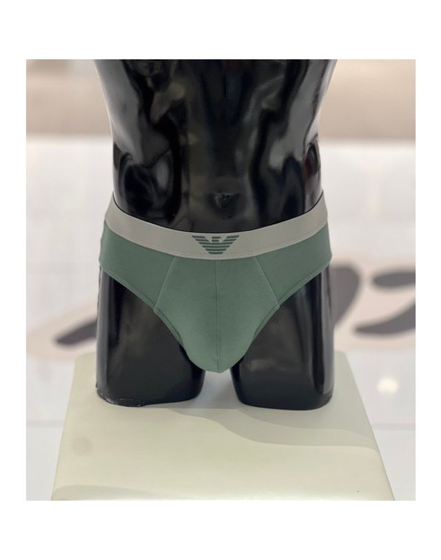 엠포리오 아르마니 [갤러리아] 아르마니언더웨어[남]엠블럼 이글/풀 로고 삼각팬티 2종세트 1004/3/63 착용컷