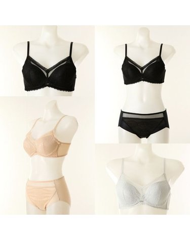 [갤러리아] 애쉬 메모리 부유방 커버UP 브라 G컵+배팬티 3종세트 VBR9001G+VPTC